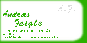 andras faigle business card